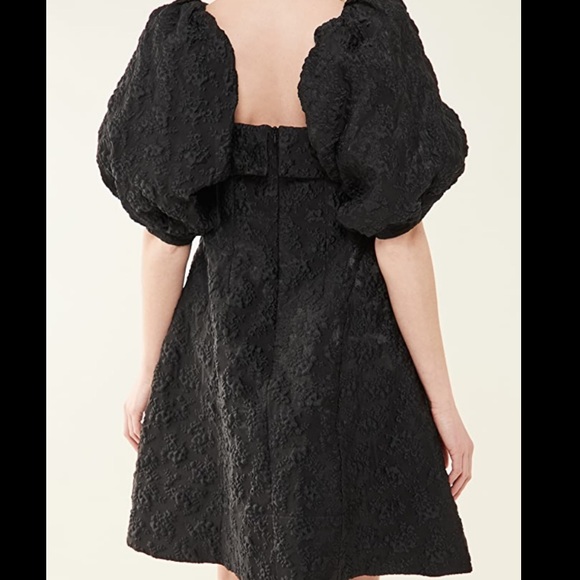 NWT Simone Rocha Puff Sleeve Bustier Dress w/Jacquard Detail - Picture 5 of 11